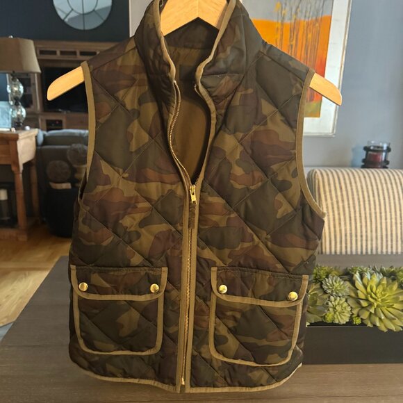 J. Crew Jackets & Blazers - J Crew Camouflage Vest, Size XS